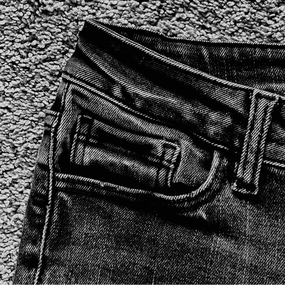 KanCan Black Washed Ankle Skinny Jeans Mid-Rise Button-Fly Frayed Hem Women’s 28 - Picture 7 of 16